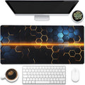 Eflxamz Large Gaming Mouse Pad, Honeycomb Technology Desk Pad, Extended by Eflxamz