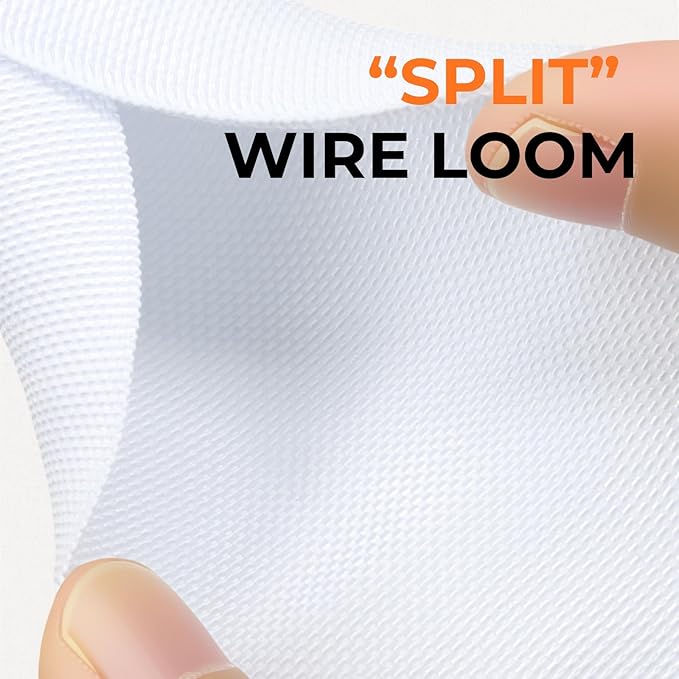HOLED 1/2 inch Split Braided Cable Management Sleeve - Image 3