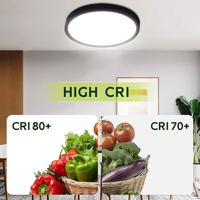 hykolity 9 Inch Selectable CCT LED Round Flat Panel Light, 18W 1800LM - Image 3