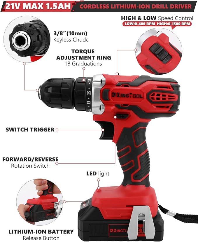 KINGTOOL Home Tool Set Kit - Image 3