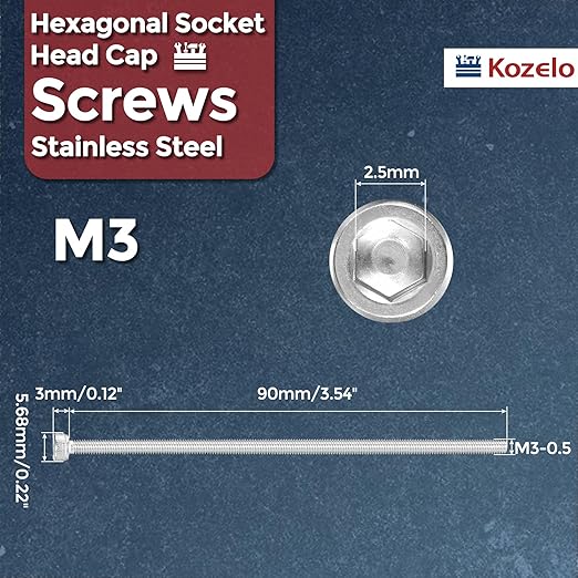 Kozelo 6pcs Socket Head Cap Screws - Image 2