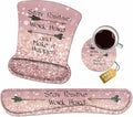 Mouse Pad Wrist Support and Keyboard Wrist Rest Set by Unknown