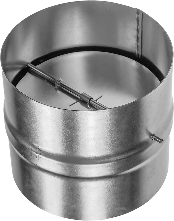 Repa Market 4 Inch Backdraft Damper – Galvanized Steel Draft Blocker/One-Way by RepaMarket