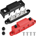 Bolipoeq Bus Bar 250A 12V Power Distribution Block 4 x 5/16" Studs by Unknown