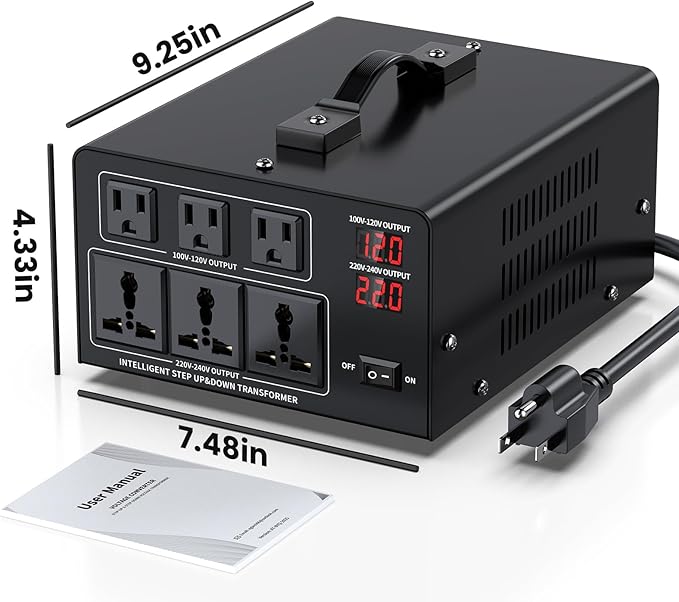 4000W Voltage Converter Transformer Step Up 110V/120V to220V/240V or Step Down - Image 7