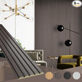 OUZUGIE WPC Acoustic Slat Wall Paneling, Living Room, TV Background, Study Room by OUZUGIE