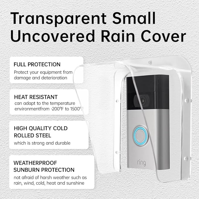 Doorbell Rain Cover Weatherproof Compatible - Image 4