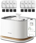 PETLIBRO Upgrade Cordless Cat Water Fountain + 8 Packs Genuine Cat Fountain by PETLIBRO