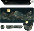 iCasso Large Mouse Pad, 4in1 XXL Mousepad + Keyboard Wrist Rest+Mouse Wrist by iCasso