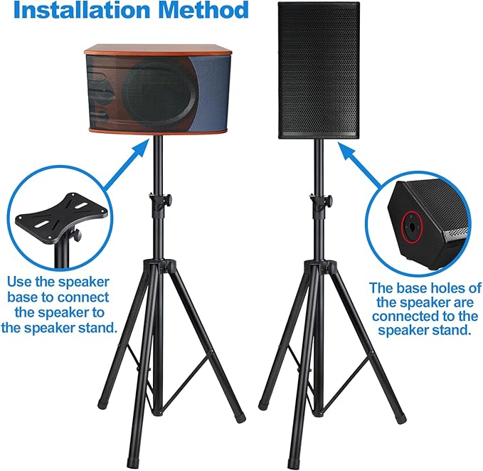 Howonder Speakers Stands, 6 Packs, PA Speaker Stand, Speaker Tripod Stand - Image 4