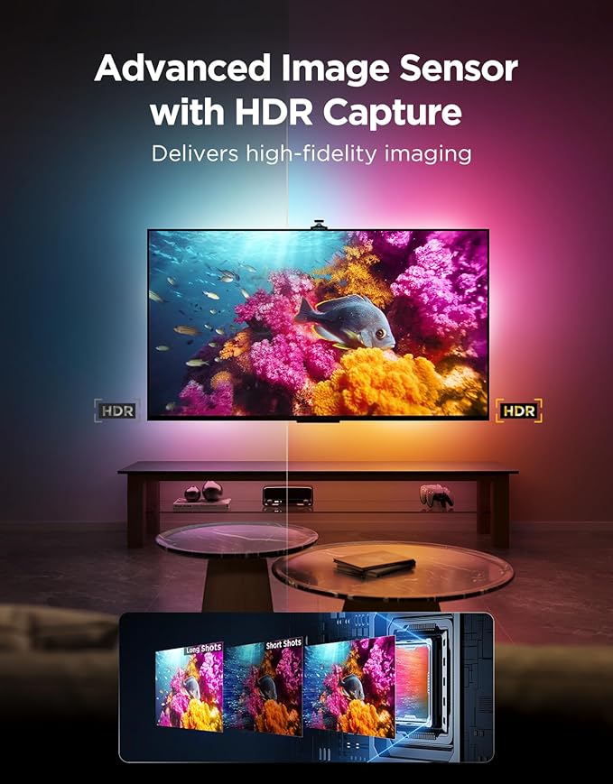 Govee TV Backlight 3 Pro with HDR Triple Camera, 11.8ft 5-in-1 RGBWWIC LED - Image 2