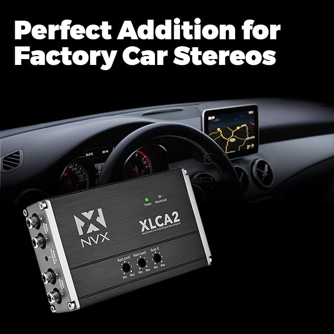 NVX XLCA2 X-Series 2-Channel Line Out Converter Digital Bass Enhancer - Image 2