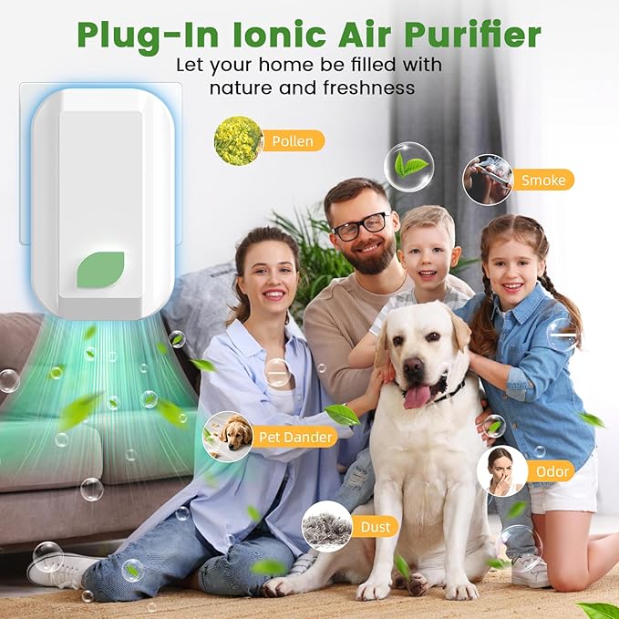 PVACG 6Pack Plug In Ionic Air Purifier, Negative Ion Air Purifier - Image 3