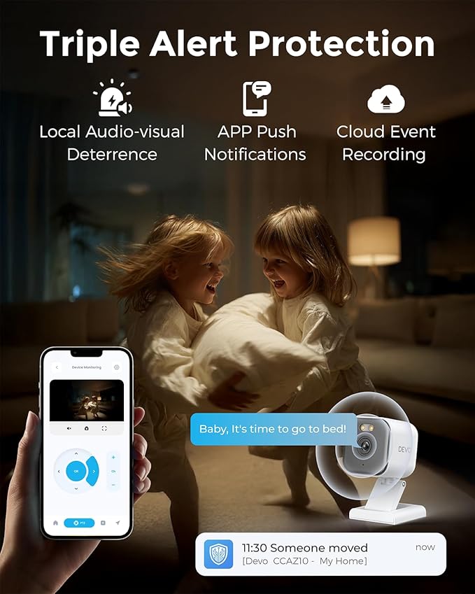 Devo CCAZ10 Security Camera 2K | Indoor &Outdoor|Baby Camera & Pet Monitor | - Image 7