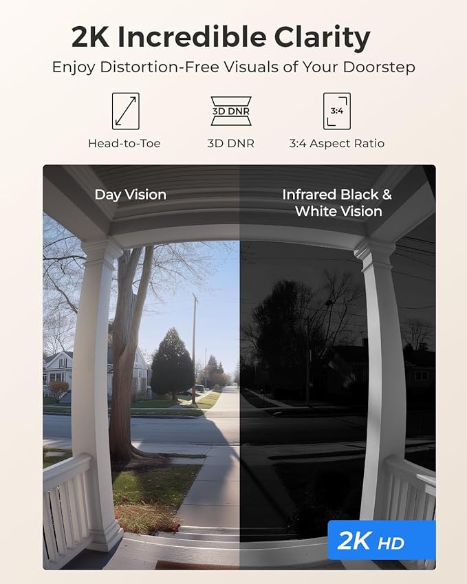 REOLINK 2K Video Doorbell PoE Camera - Image 2
