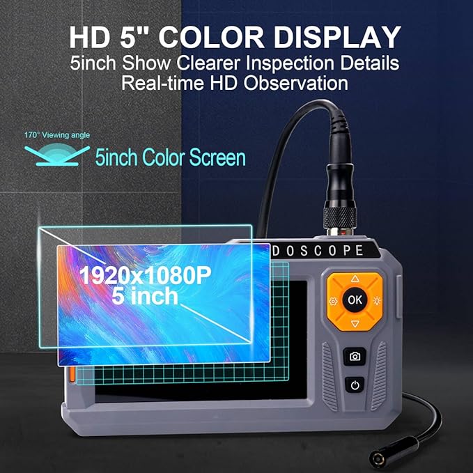 5‘’ Dual Lens Endoscope Camera - Image 2