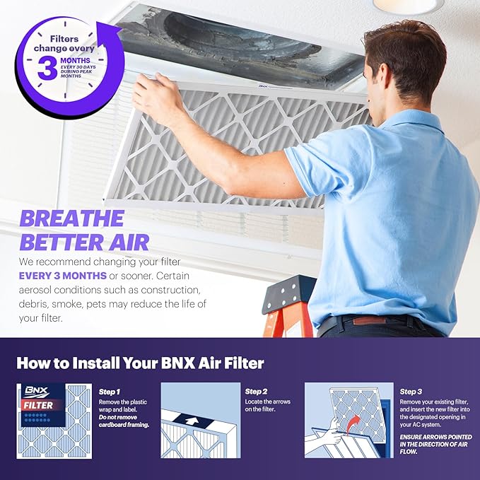 BNX TruFilter 16x20x2 Air Filter MERV 8 - Image 7