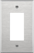 ENERLITES Decorator Switch or Outlet Metal Wall Plate, 430 Stainless Steel by Enerlites