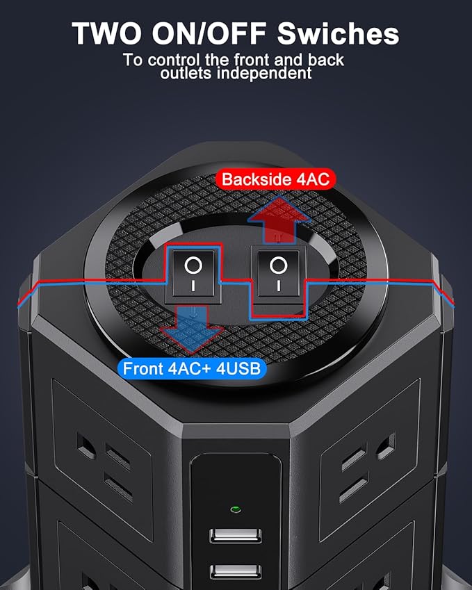 Surge Protector Power Strip - Image 6