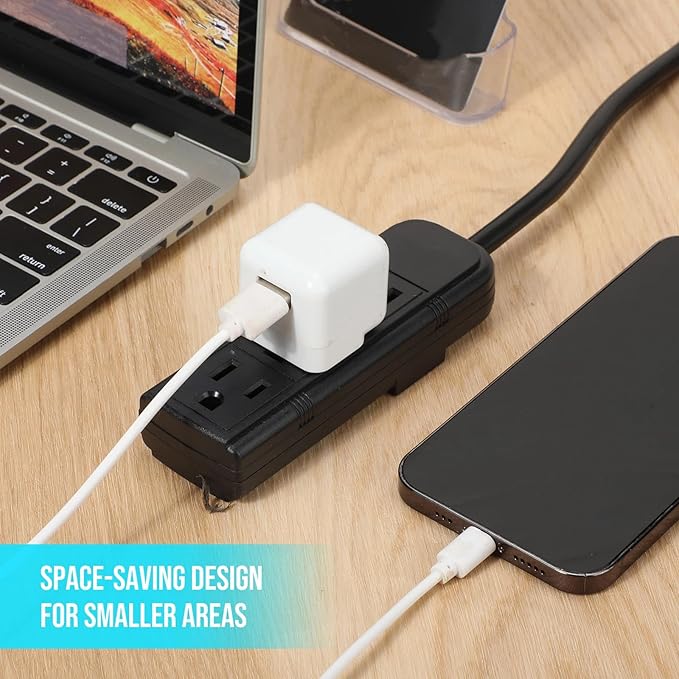 Copkim 12 Pack 3 Outlet Power Strip Extension Cord - Image 7