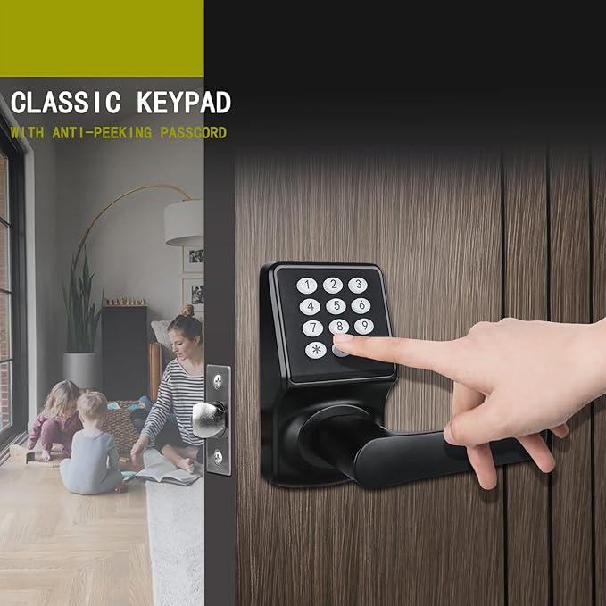 Keyless Entry Door Lock with Handle - Image 4