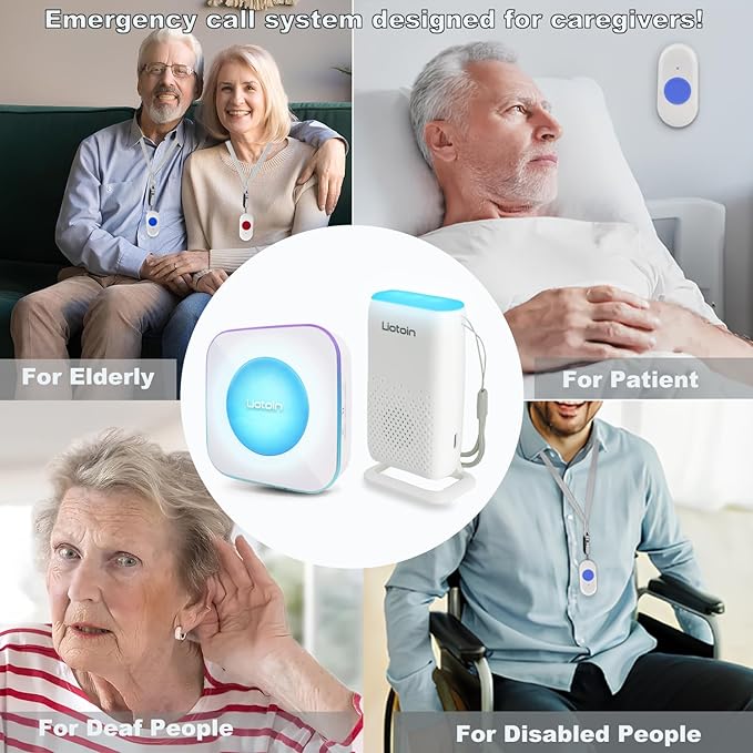 LIOTOIN Caregiver Pager Wireless Alert System - Image 4