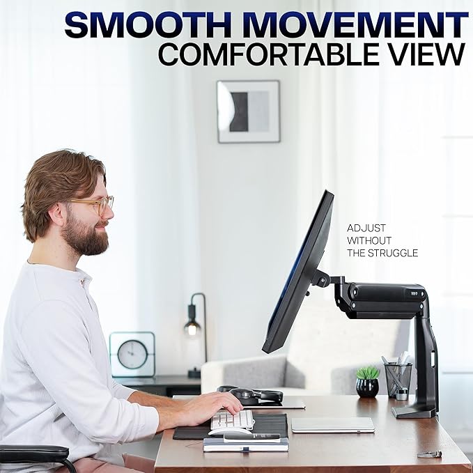 VIVO Aluminum Ultrawide Monitor Stand, Fits up to 49 inch Computer Screens - Image 9