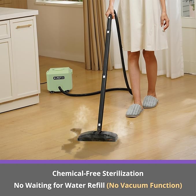 awasky Steam Cleaner: 1650W, Fast 50-Sec Heat-Up-21-Piece Kit Refill Anytime-No - Image 3