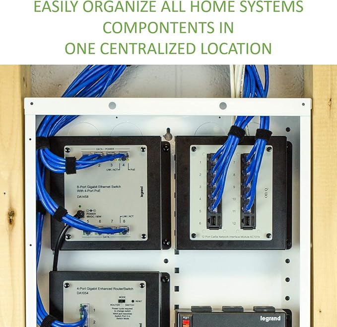 Legrand - OnQ 28 Inch Cable Management, In-Wall 20-Gauge Media Box, Structured - Image 7
