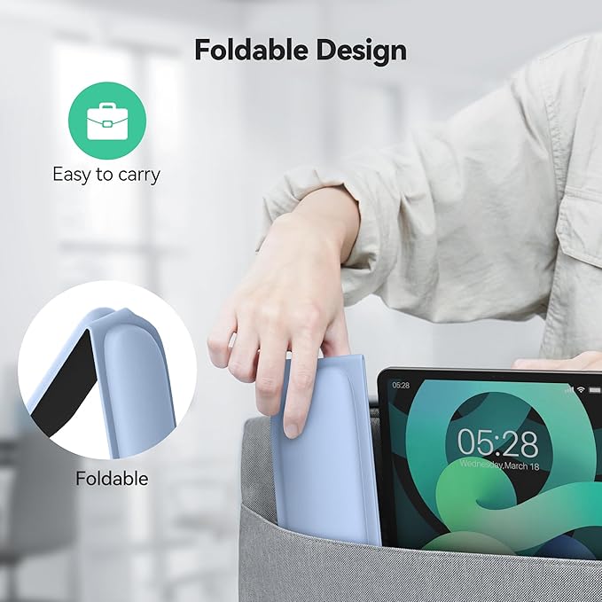 TECKNET Ergonomic Keyboard Wrist Rest and Mouse Pad, Foldable Memory Foam Wrist - Image 3
