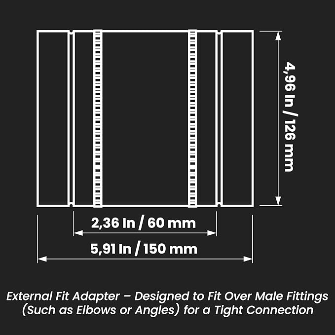 Repa Market 5" Inch Flexible Vibration And Noise Reducing Coupler - Image 2