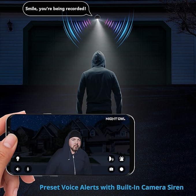 Night Owl Sp, Llc Night Owl 10 Channel Bluetooth Video Home Security Camera - Image 7