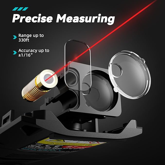 Laser Measurement Tool, MiLESEEY 330Ft Multifunctional Laser Measure - Image 2