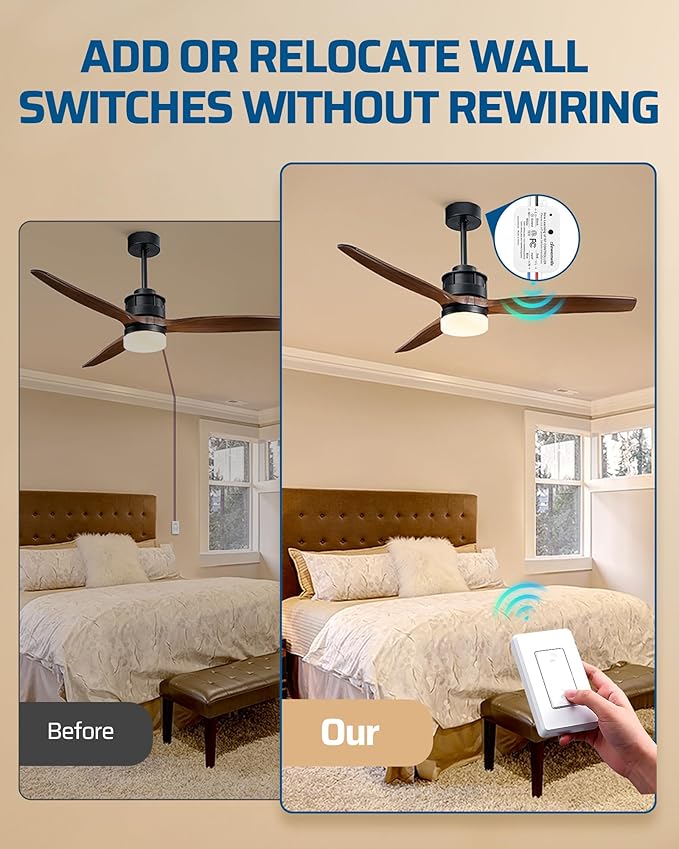 DEWENWILS 3 Way Wireless Light Switch and Receiver Kit, Remote Control - Image 3