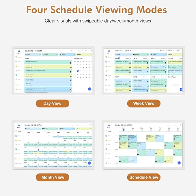 32" Digital Calendar Chore-Chart for-Wall-Planner - Image 9