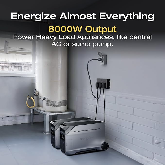 EF ECOFLOW 8kWh Home Battery Backup: 2 DELTA Pro 3 - Image 2