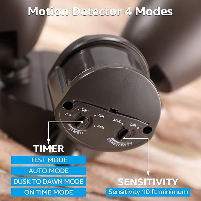 LEONLITE Motion Sensor Flood Light, ETL Listed, Aluminum LED Security Lights - Image 5