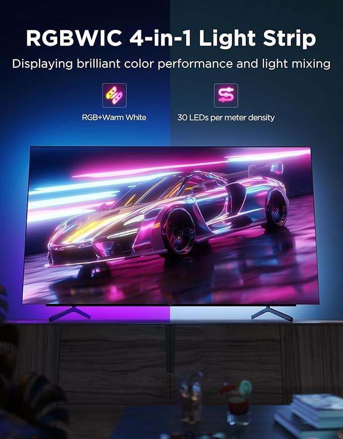 Govee TV LED Backlight 2, 18.4ft Cuttable TV Lights - Image 2