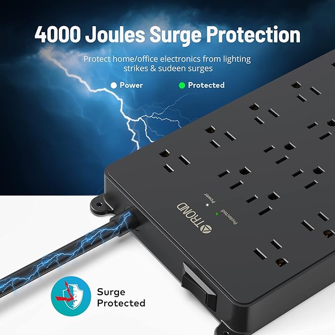 TROND Surge Protector Power Strip - Image 4