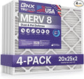 BNX TruFilter 20x25x2 Air Filter MERV 8 by BNX