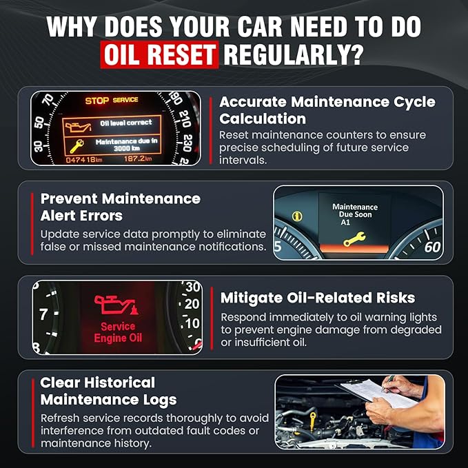 2026 BOSSCOMM IF740 OBD2 Scanner, 4 Systems ABS/SRS/Transmission/Check Engine - Image 3