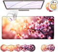 BFUKVOU Large Keyboard Mouse Pad Set, Extended Mouse Pad+Keyboard Wrist Rest by Unknown