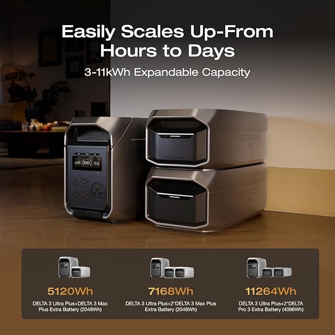 EF ECOFLOW DELTA 3 Ultra Plus Portable Power Station - Image 3
