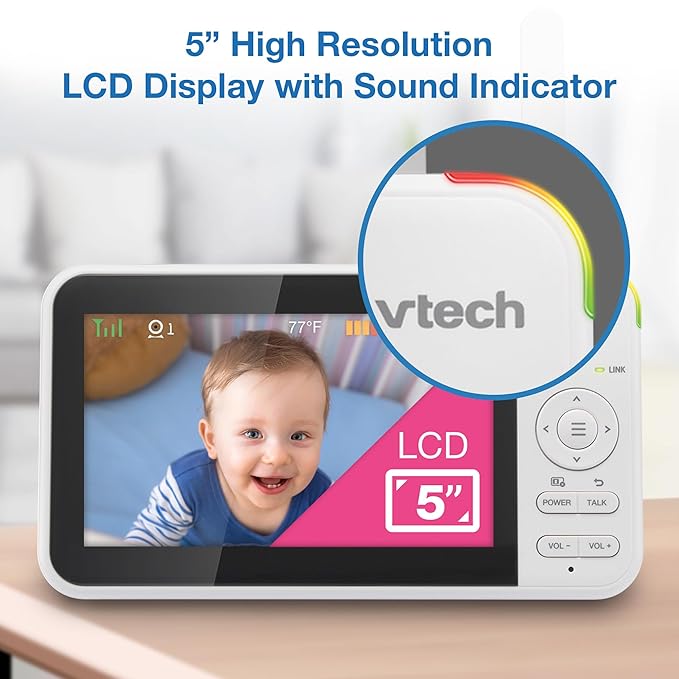 VTech VM924 No WiFi Remote Pan-Tilt-Zoom Video Baby Monitor - Image 8