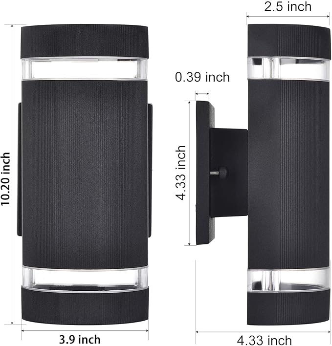 rosykite Dusk to Dawn Outdoor Lighting, Bling Exterior Wall Sconce - Image 2