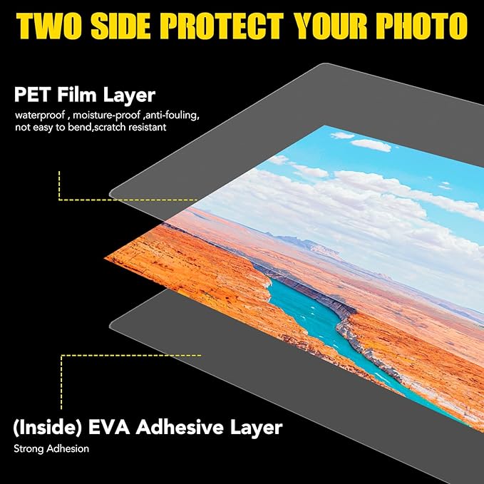 BURVAGY 300 Pack Laminating Sheets, 3 Mil, 9 x 11.5 Inches Thermal Laminating - Image 3