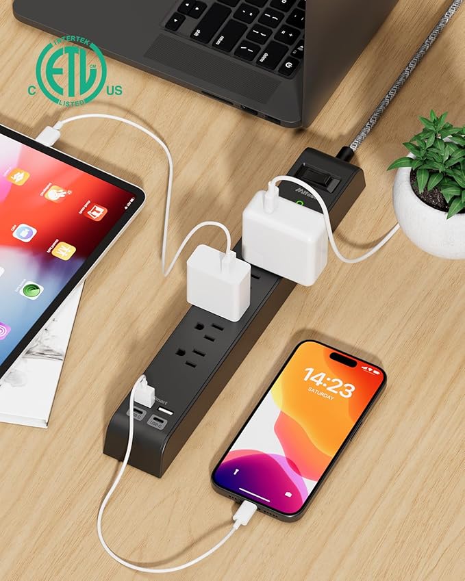 25FT Surge Protector Power Strip - Image 3
