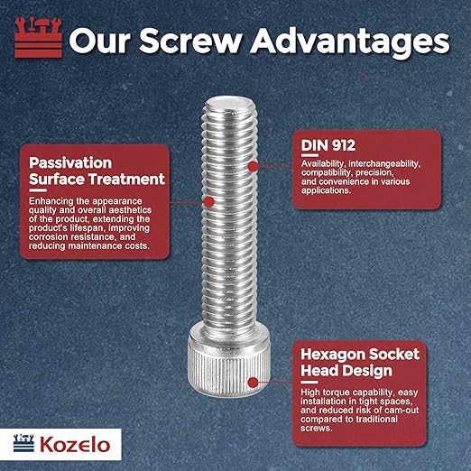 Kozelo 4pcs Socket Head Cap Screws - Image 3
