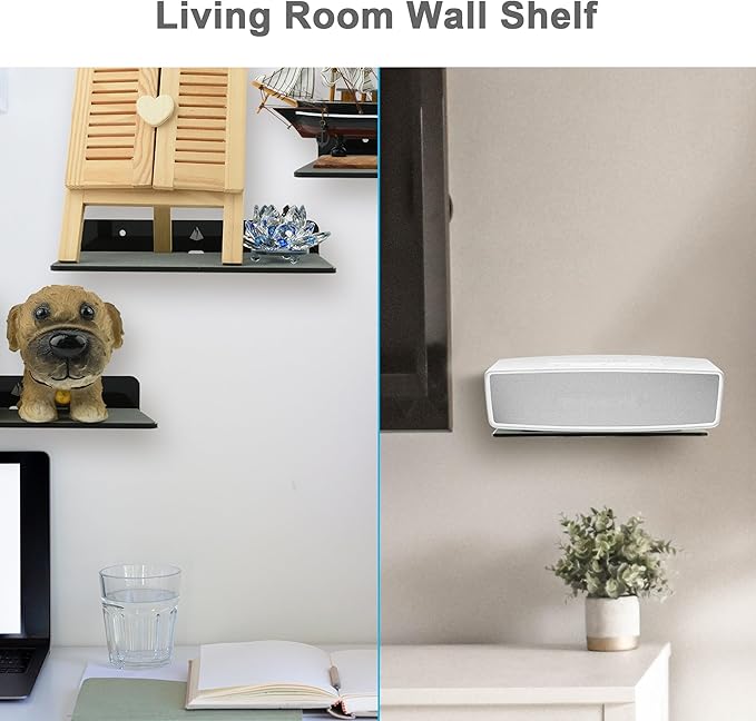 TXEsign 2-Pack Acrylic Wall Speaker Holder Mount, Modern Style, Wall Mount - Image 8
