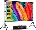 Projector Screen with Stand, Wootfairy 150 inch Portable and Foldable by wootfairy